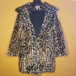 Leopard print coat